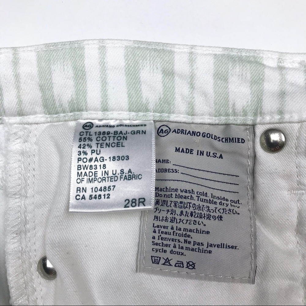 Adriano Goldschmied White Green Aztec Skinny Jean - Picture 8 of 9